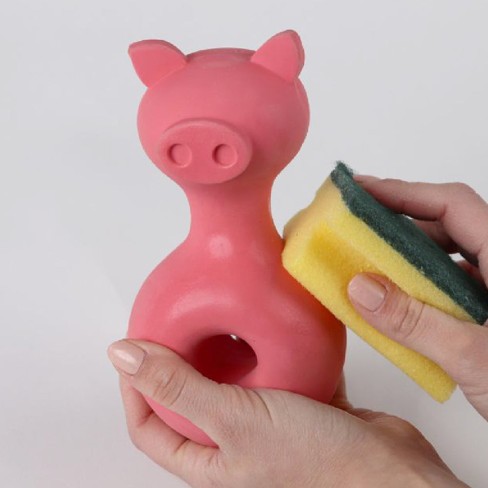Pigs Piggy 是 United Pets 推出的一款天然乳膠狗玩具。這款玩具配有發聲哨子,可用冷肥皂水清洗。它的設計不僅美觀,還具有實用性,為寵物提供了樂趣和安全性。