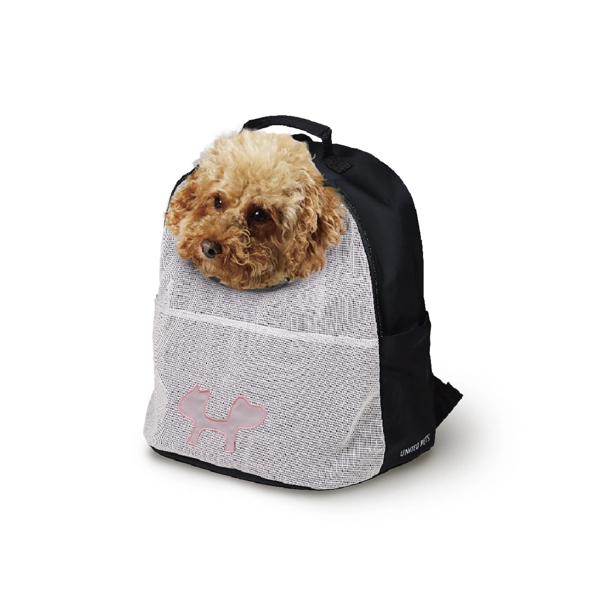 Reverse Backpack ECO 是一款由 United Pets 設計的環保背包式寵物攜帶袋,適合最多承重7公斤的寵物。尺寸為32 x 34公分,使用100%回收的PET瓶製成的面料。背包設計適合航空機艙運輸以及戶外外出,具有可調節肩帶和加墊背部,內部設有安全扣環以固定寵物的項圈,並配有後環以便於安裝在行李車上。