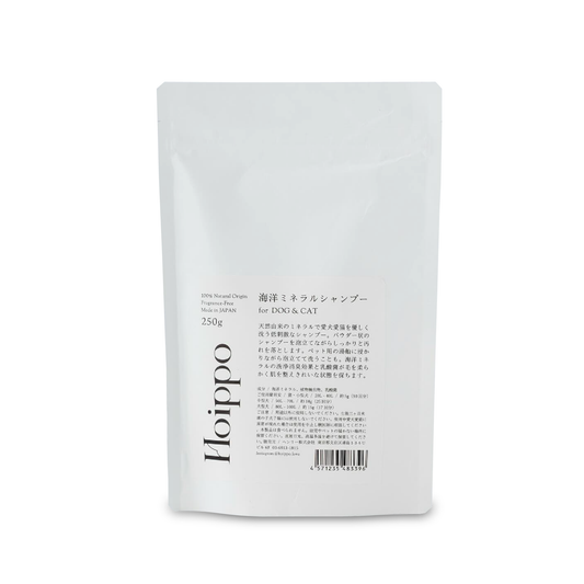 Hoippo - 100%植物由來海洋礦物洗髮粉，全成分慬採用『海洋礦物質』、『植物萃取物』，並添加『乳酸菌』製作而成。高含量乳酸菌的可以保護皮膚、保持寵物毛髮清潔蓬鬆！也推薦人類可以作為入浴劑，或是搭配洗潔用品使用！