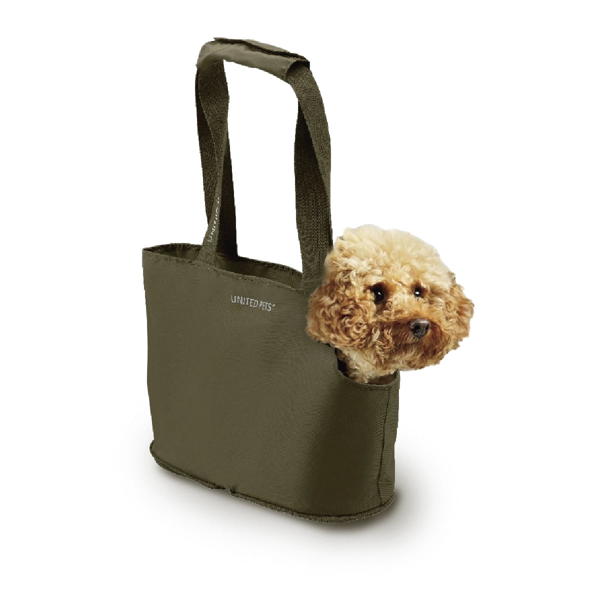 Lazy Dog Bag 是一款由 United Pets 設計的摺疊式寵物攜帶袋，適合最多承重5公斤的寵物。這款輕便且緊湊的袋子由聚酯纖維製成，展開尺寸為35 x 15 x 25 公分，易於開合，適合當寵物不願意行走時使用。該袋設計時尚實用，適合愛寵家庭使用。